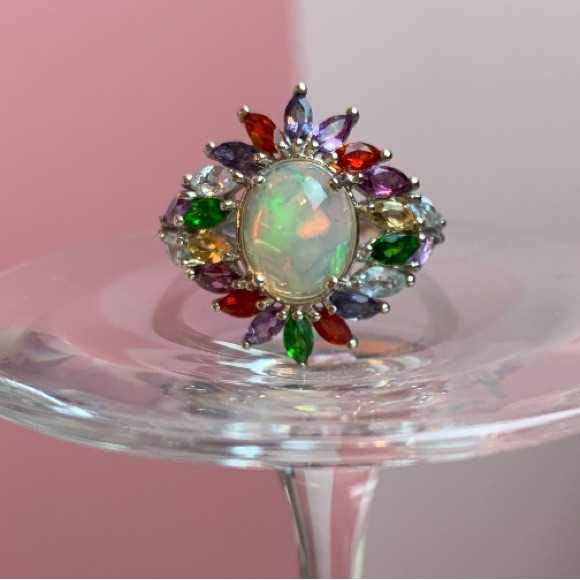 Opal Multi Gemstone Ring